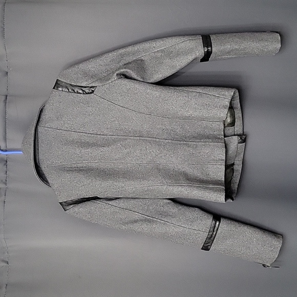 Guess grey and faux leather moto jacket - Picture 4 of 15